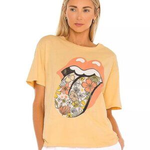 Daydreamer Rolling Stones Flower Tongue Tee